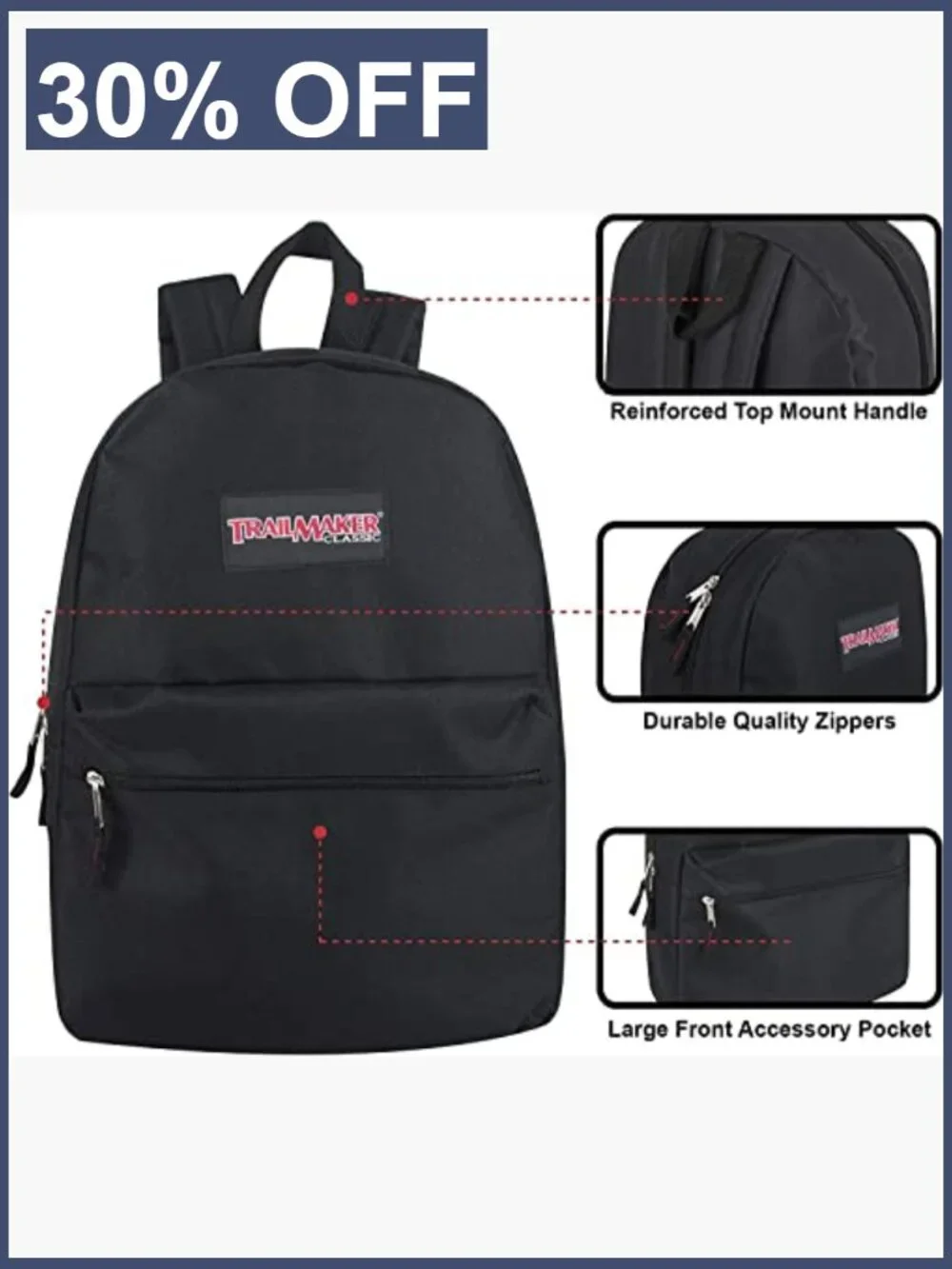 Kids Backpack with School Supplies - 20 Piece Set, 17 Inch Canvas, Large,